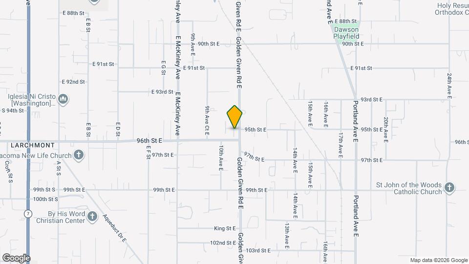 9513 10th Ave Ct E Mapa y Detalles de la Ubicación