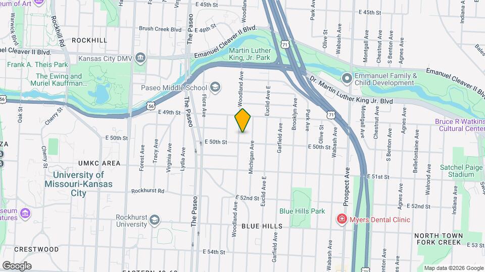 4931 Woodland Ave Mapa y Detalles de la Ubicación