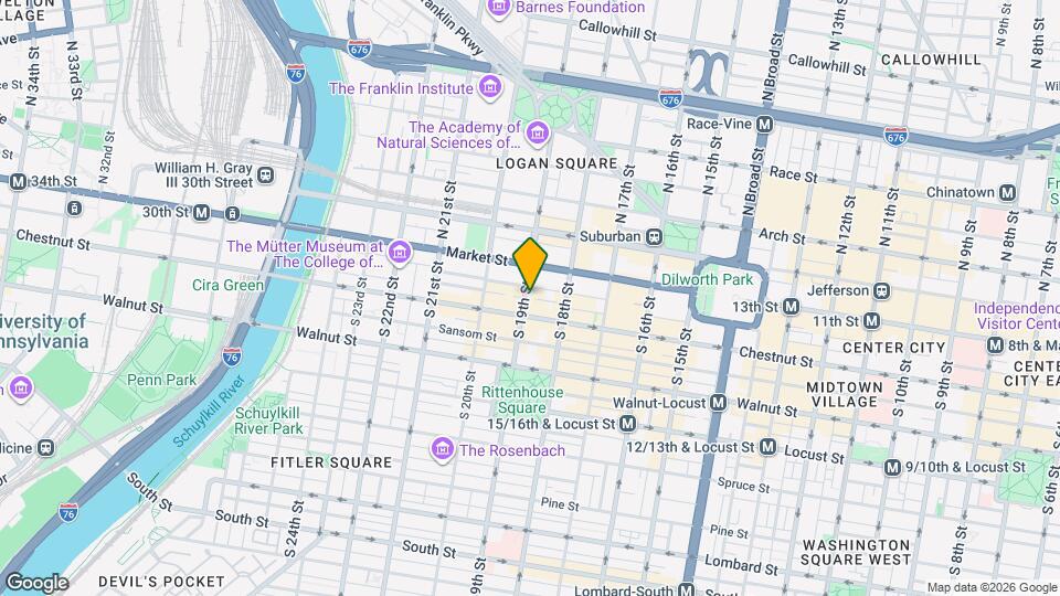 33 S 19th St Map and Location Details