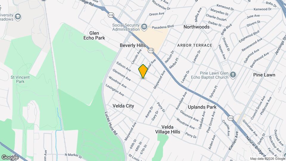 6998 Edison Ave Map and Location Details