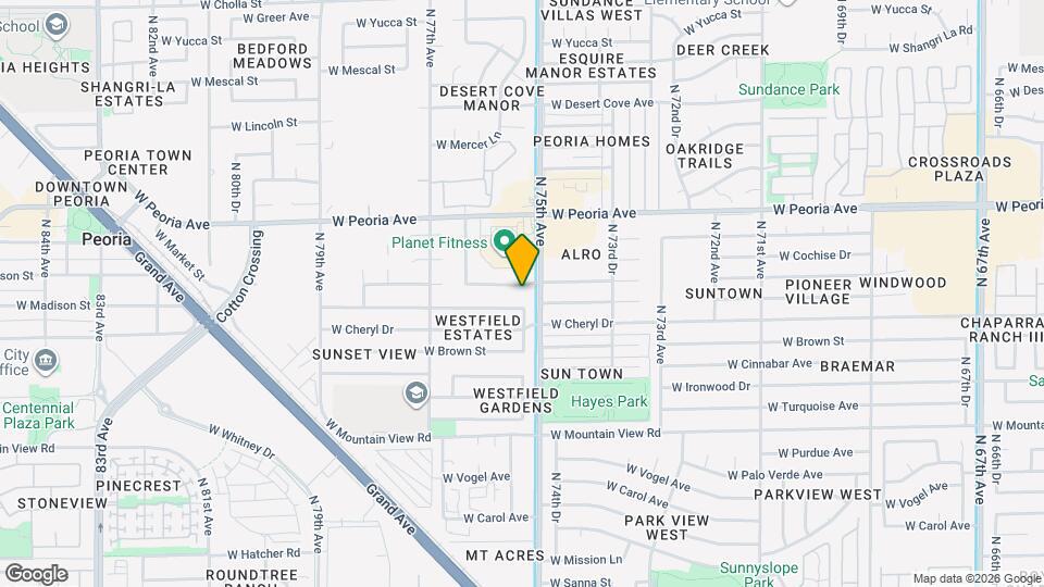 7529 W Comet Ave Map and Location Details