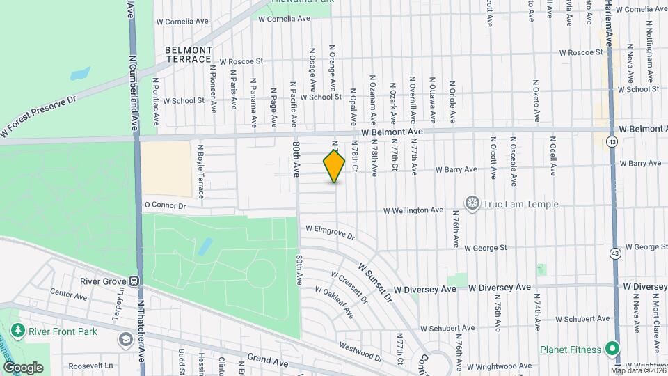 7900 W Metropole St Map and Location Details