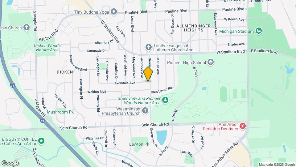1610 Greenview Dr, Unit 1612 Greenview Dr Map and Location Details