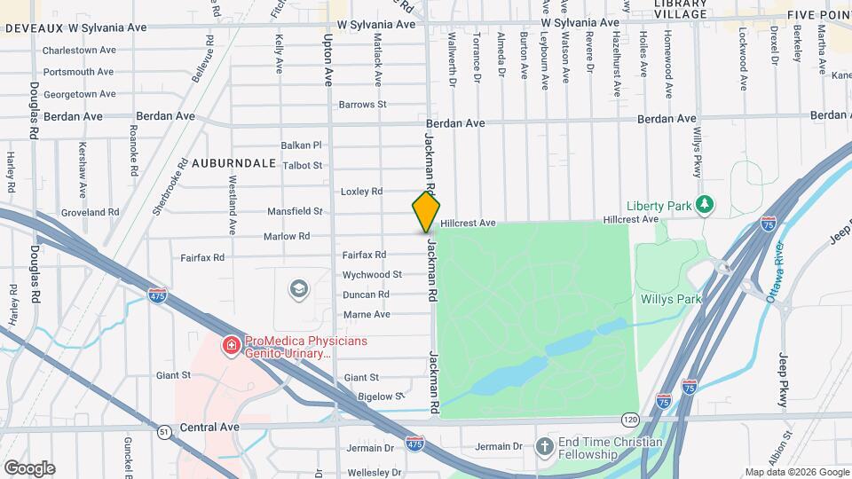 1705 Marlow Rd Map and Location Details