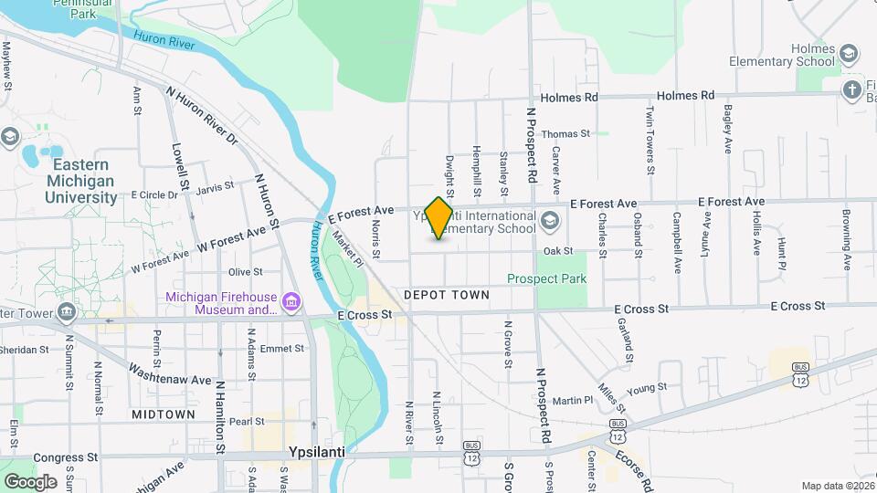 201 Oak St Map and Location Details