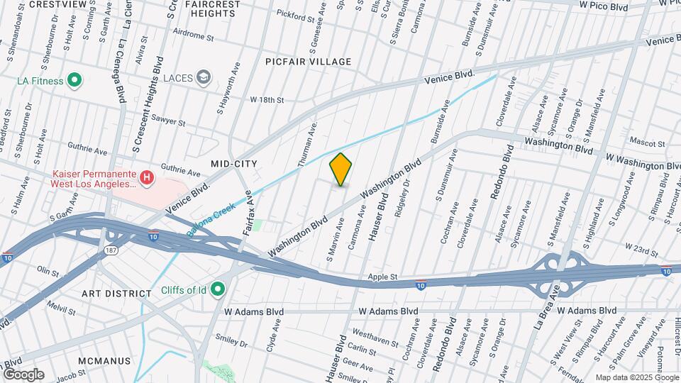 2109 S Marvin Ave Map and Location Details