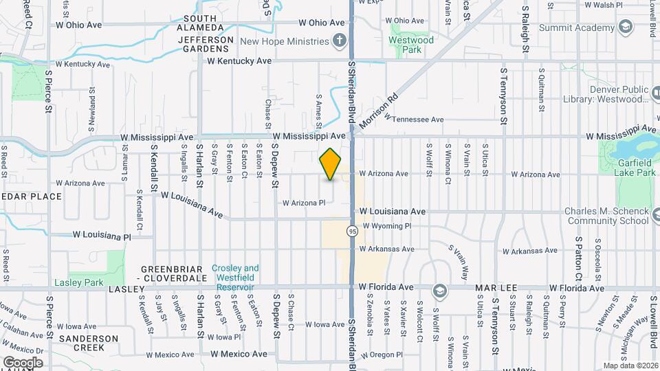 1225 S Ames St Map and Location Details