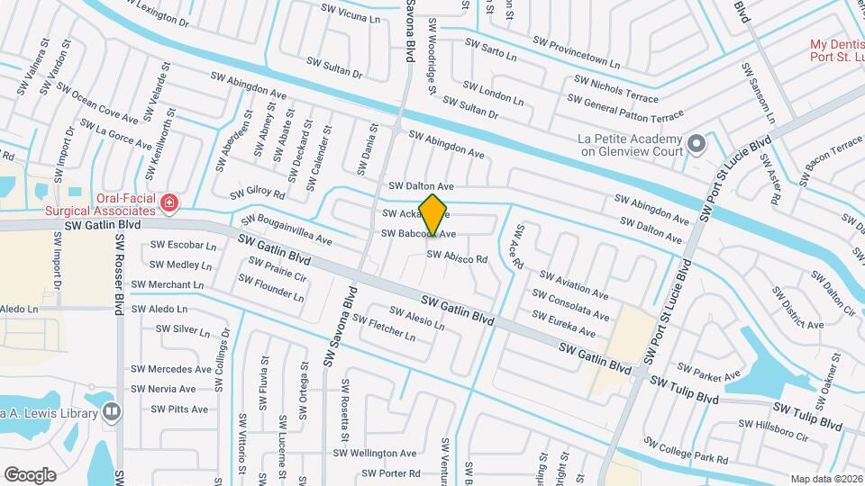 2673 SW Abelard St Map and Location Details