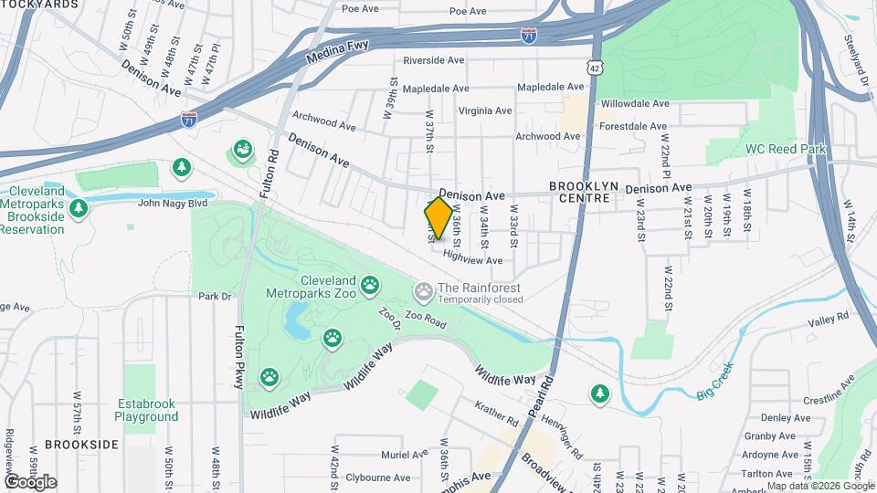 3897 W 37th St Map and Location Details