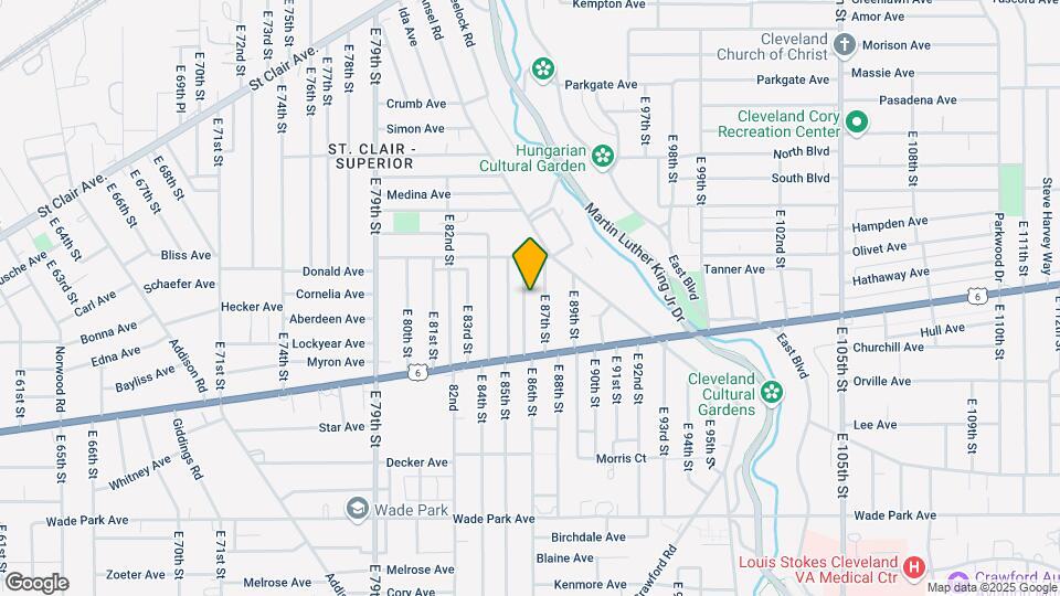 1211 E 86th St Mapa y Detalles de la Ubicación