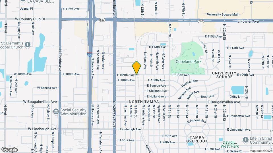 10807 N 11th St Map and Location Details