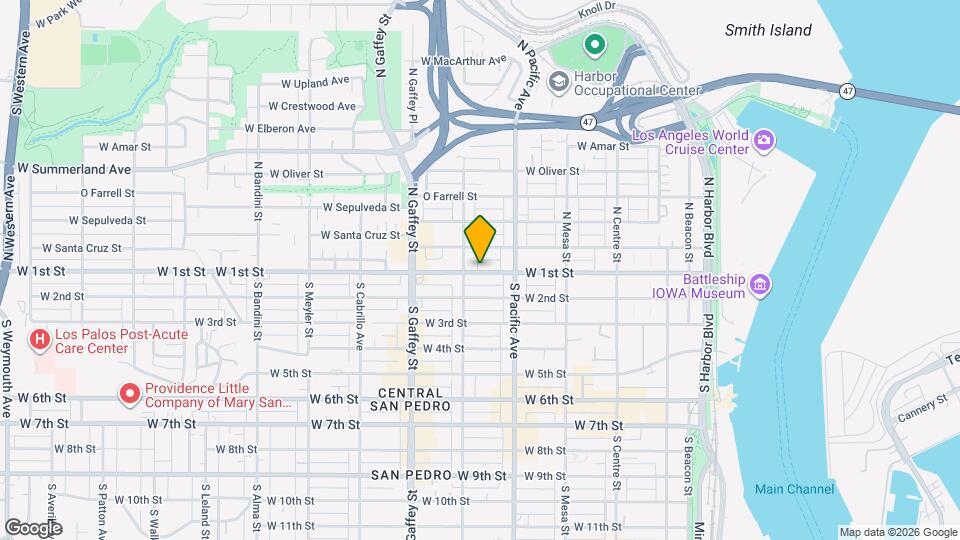 572 W 1st St, Unit 572 Map and Location Details