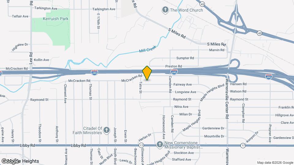 18721 Fairway Ave Map and Location Details