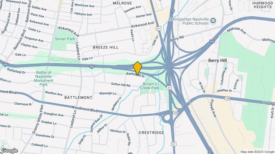835 Battlefield Dr Map and Location Details