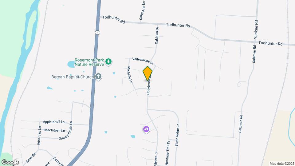 3841 Hollybrook Dr Map and Location Details