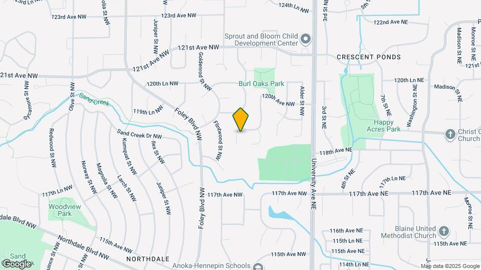 11885 Evergreen Cir NW Map and Location Details