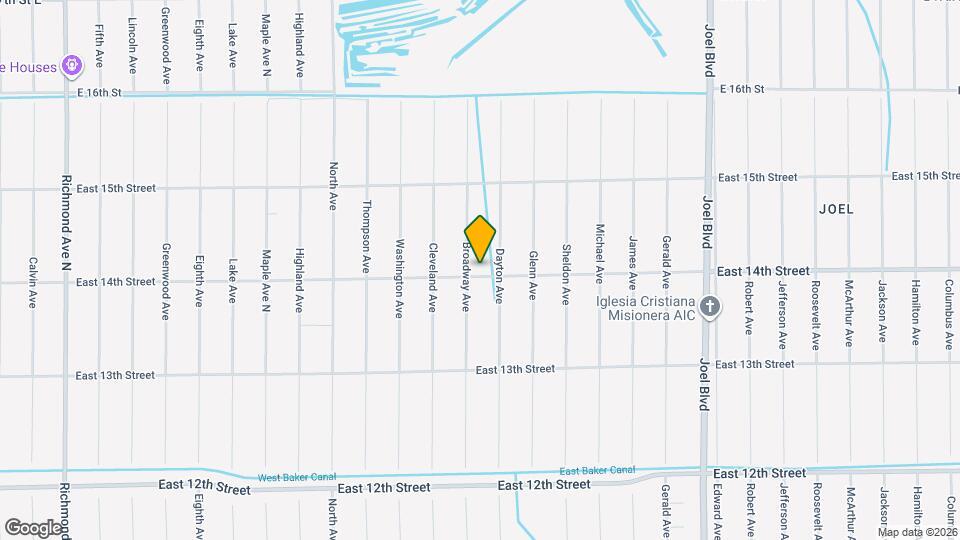 1603 East 14th Street Map and Location Details