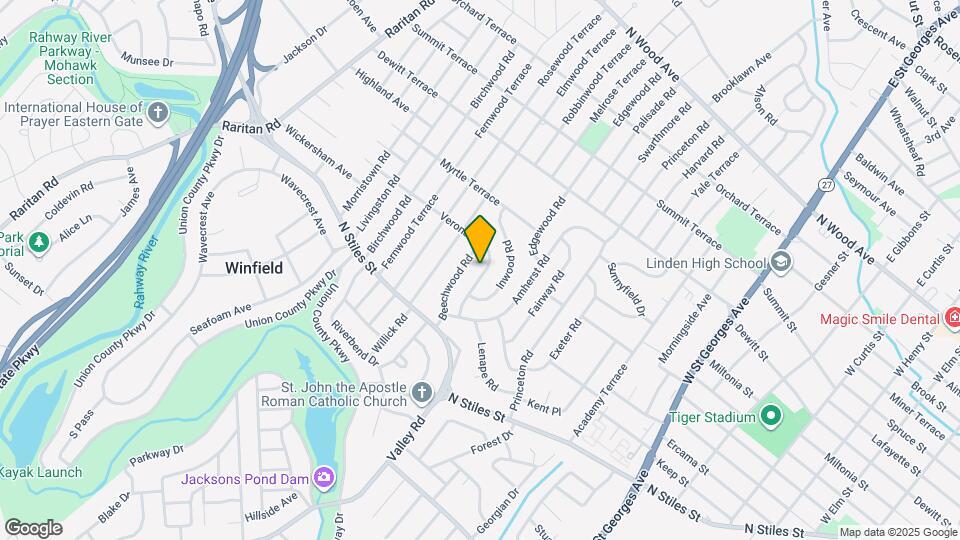 1925 Verona Ave Map and Location Details