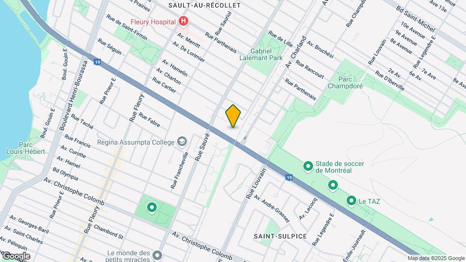 9615 Papineau Av Map and Location Details