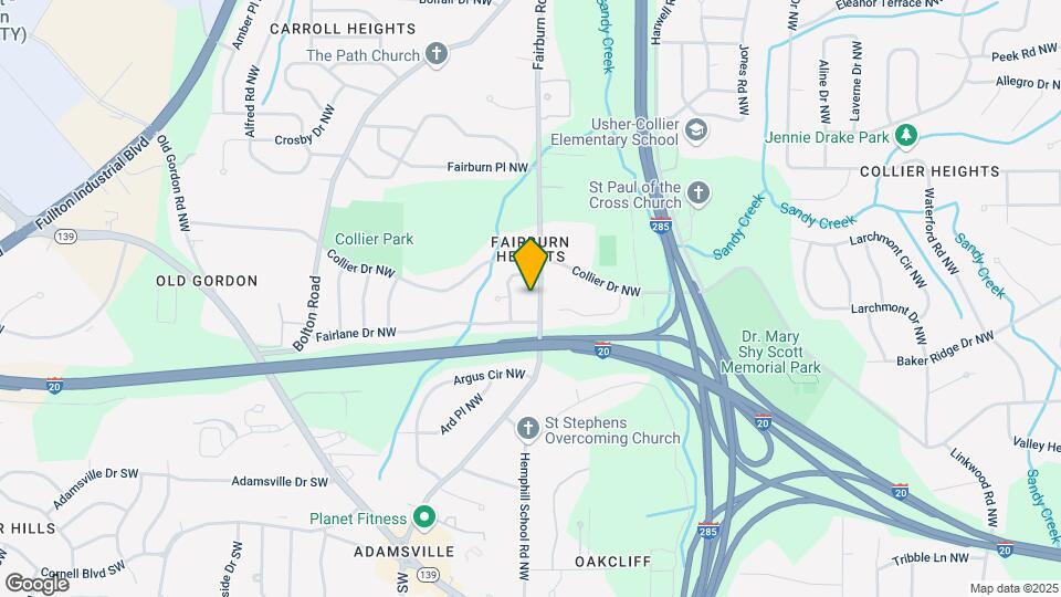450 Fairburn Rd NW Map and Location Details