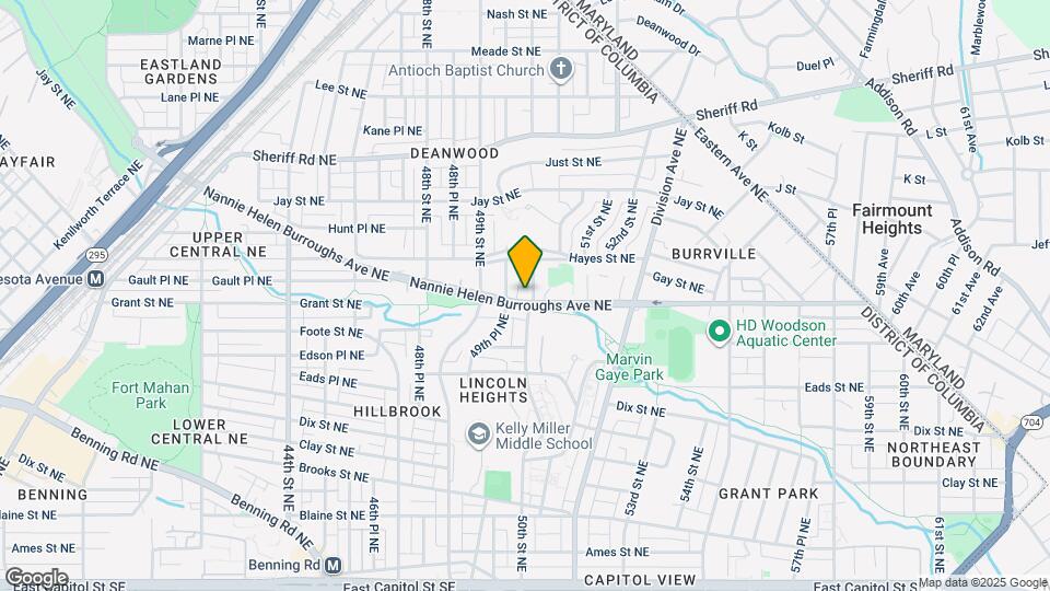 4936 Nannie Helen Burroughs Ave NE, Unit Apartment Map and Location Details