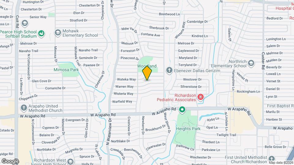 820 Warren Way Map and Location Details