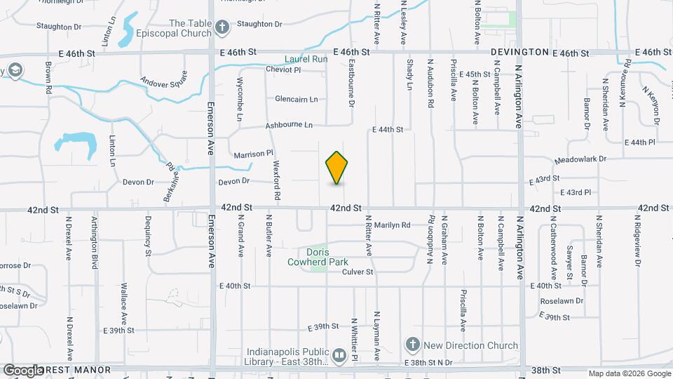 4214 N Whittier Pl Map and Location Details