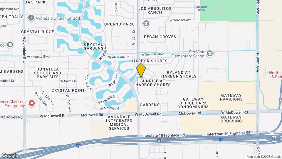 1922 N 106th Ln Map and Location Details