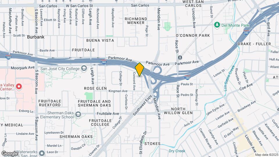 1547 Moorpark Ave Map and Location Details