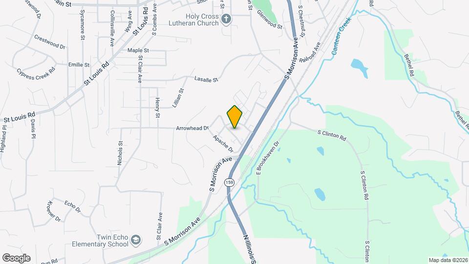 1104 Arrowhead Dr Map and Location Details