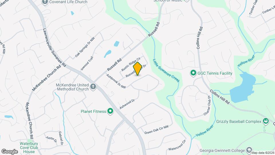 1399 Ashbrook Dr NW Map and Location Details