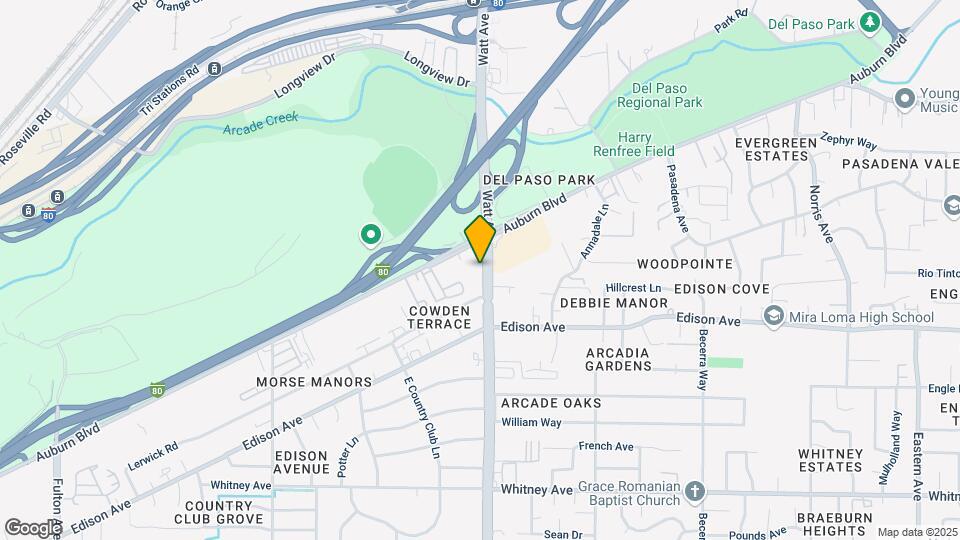 3901-3905 Watt Ave Mapa y Detalles de la Ubicación