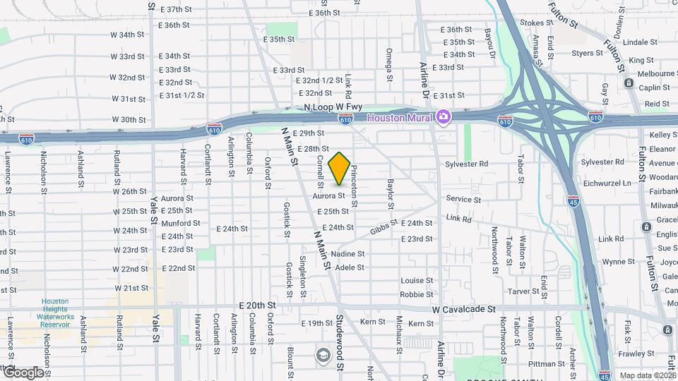 823 Aurora St Map and Location Details