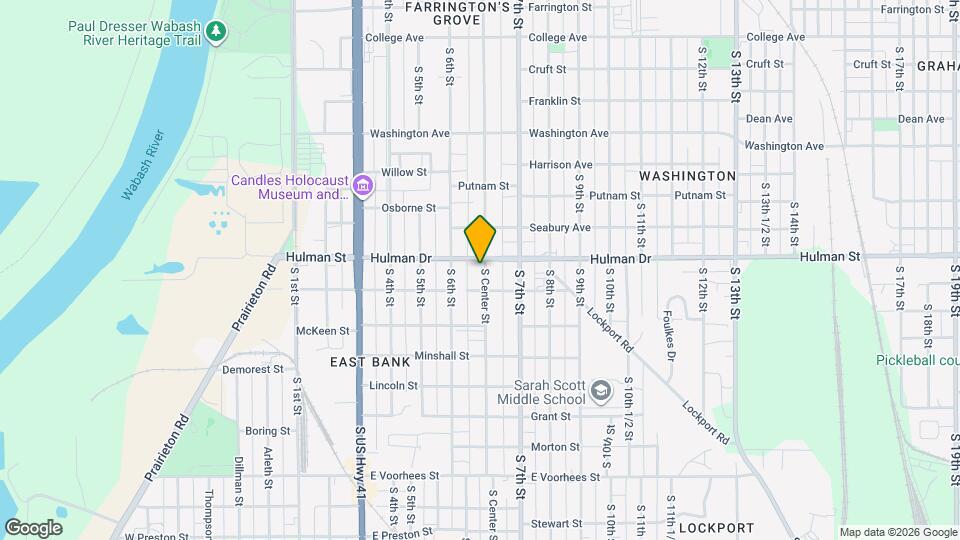 1709 S Center St Map and Location Details