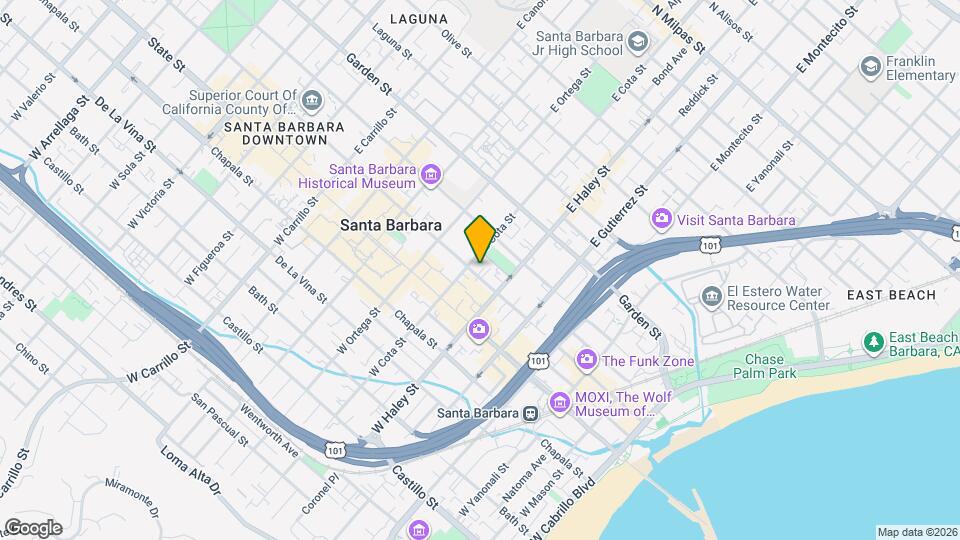 526 Anacapa St Mapa y Detalles de la Ubicación