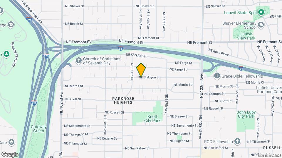 11318 NE Siskiyou St Map and Location Details