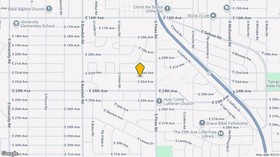 12107 E 23rd Ave Map and Location Details