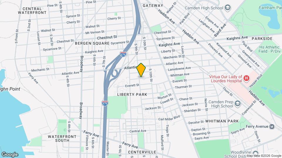 1478 S 9th St, Unit 2 Bedroom 1 Bath Mapa y Detalles de la Ubicación