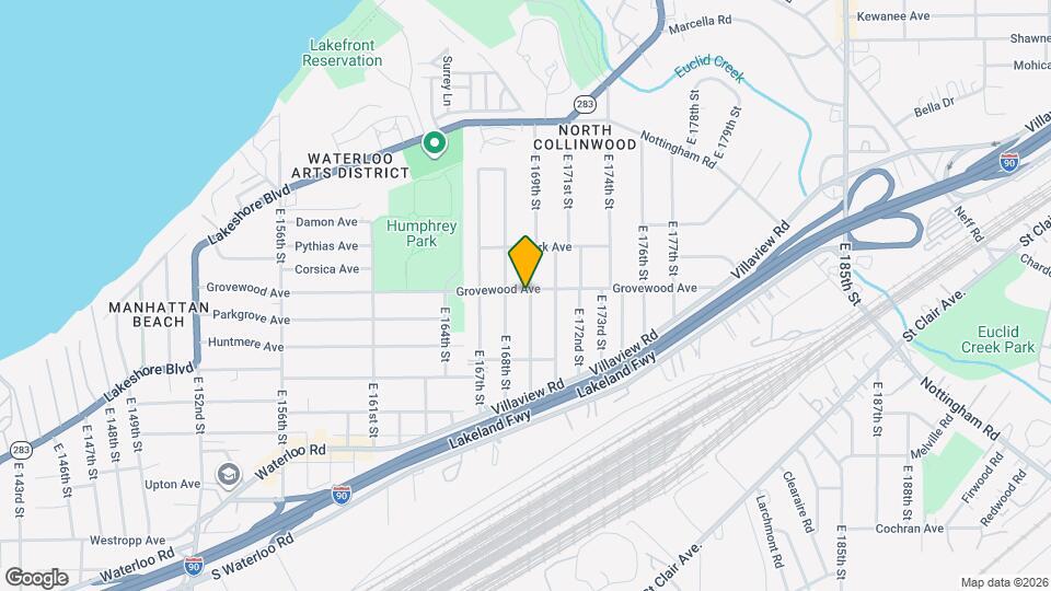 16818 Grovewood Ave Mapa y Detalles de la Ubicación