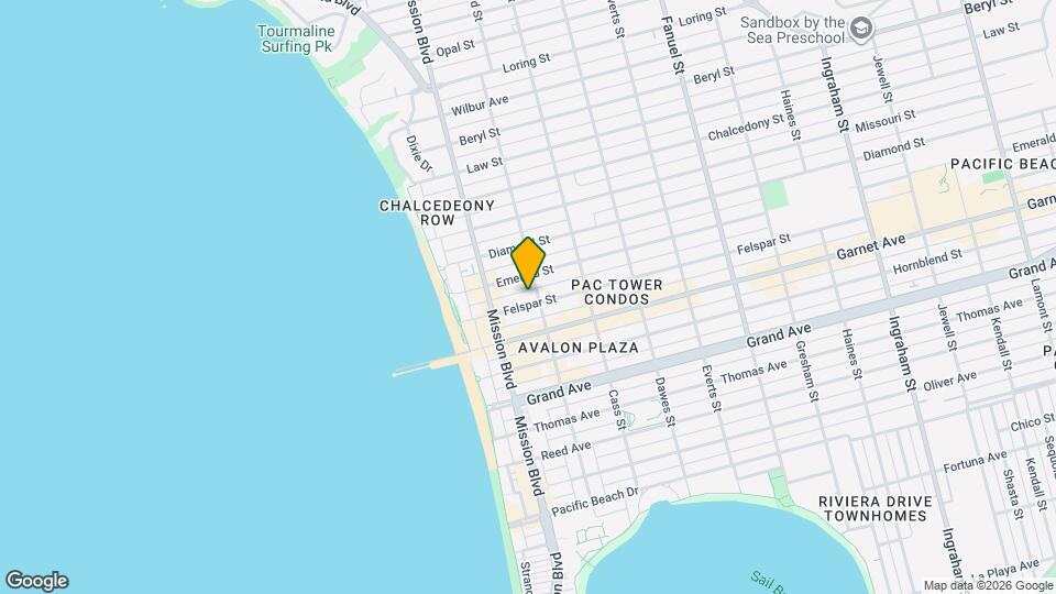 886 Felspar St Map and Location Details