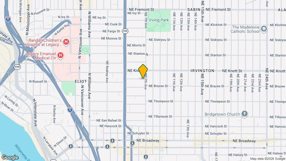 626 NE Russell St Map and Location Details