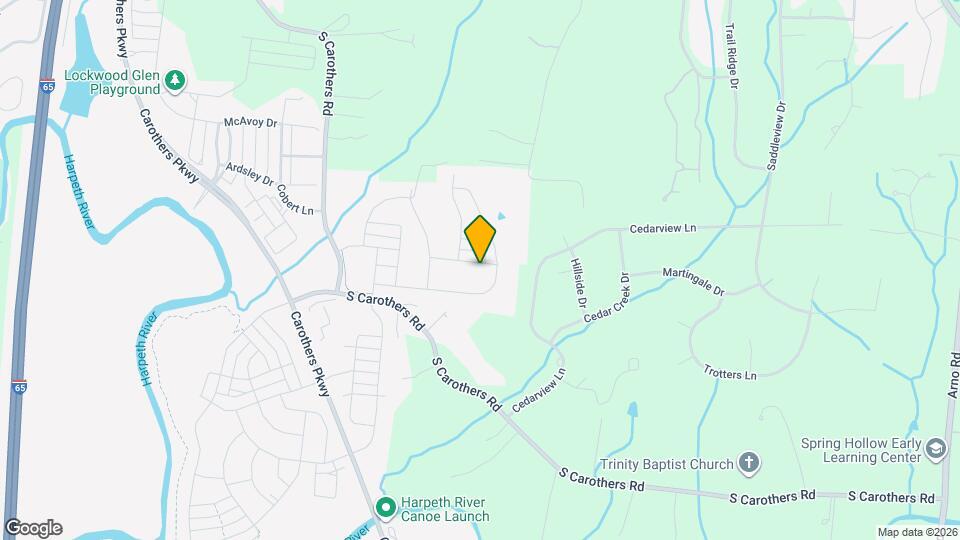 2037 Orangery Dr Mapa y Detalles de la Ubicación