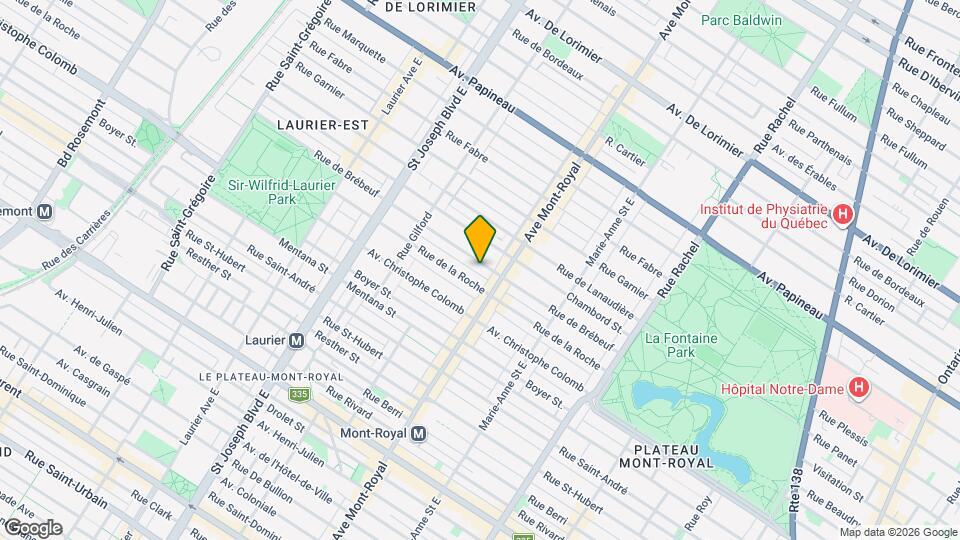 4540-4550 De Brébeuf Map and Location Details