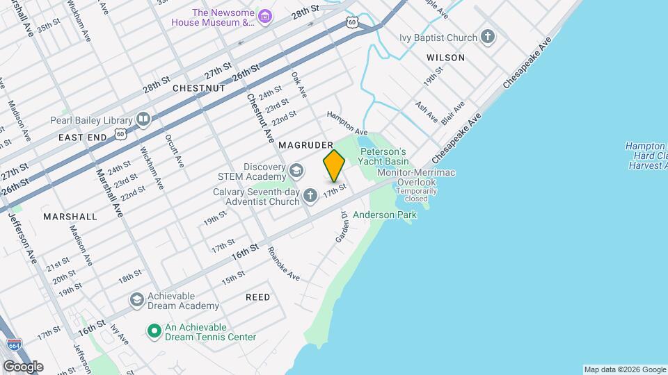 1245 17th St Map and Location Details
