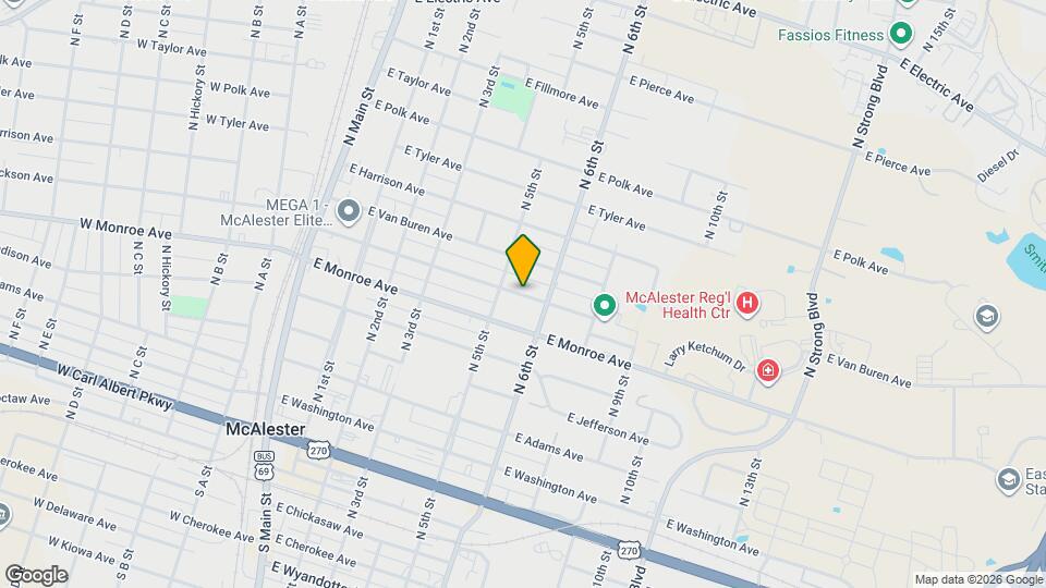 523 E Jackson Ave Map and Location Details