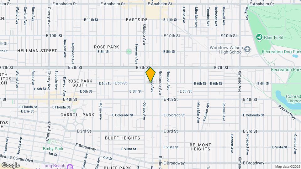 539 Coronado Ave Map and Location Details