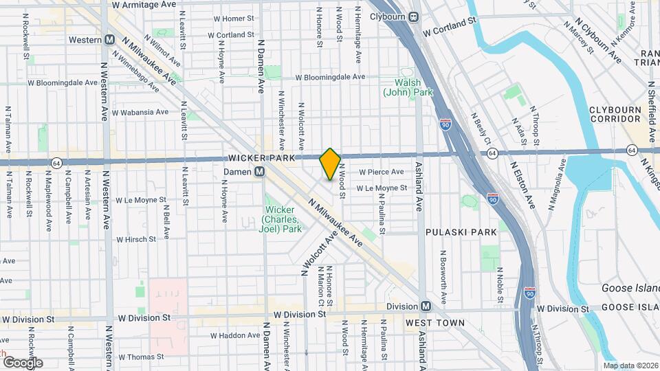 1429 N Elk Grove Ave, Unit 1f Map and Location Details