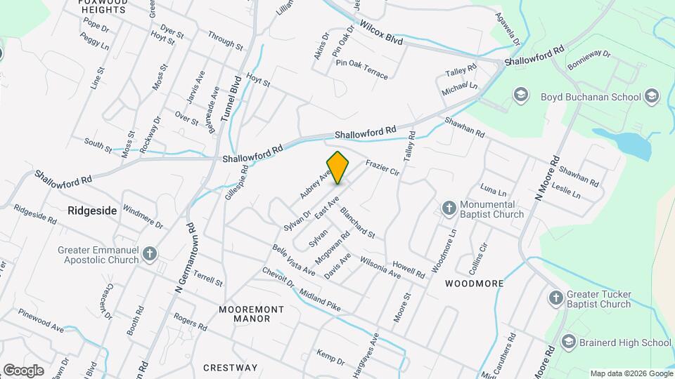 832 Sylvan Dr Map and Location Details