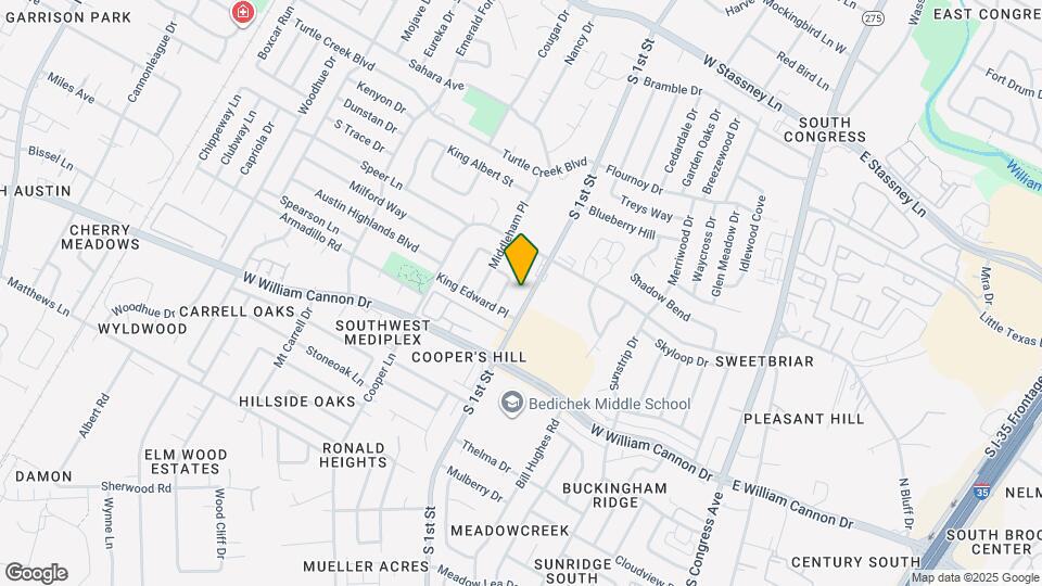 6500 S 1st St Map and Location Details