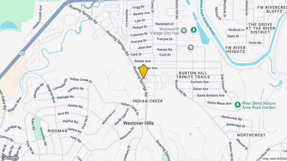 1029 Roaring Springs Rd Mapa y Detalles de la Ubicación